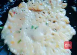 Illustration of how to make chive and egg pancake 2