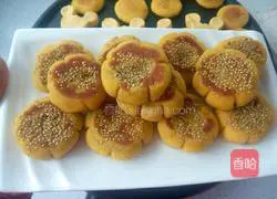 Milk-flavored bean paste pumpkin cake recipe 13