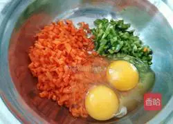 Illustration of how to make carrot and egg burritos 2