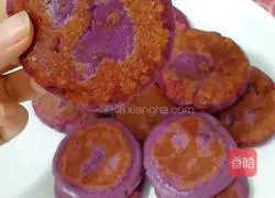 Purple potato bean paste cake recipe 10
