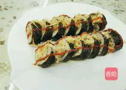 Illustration of how to make sushi 9