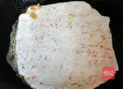 Illustration of how to make scallion pancake 16