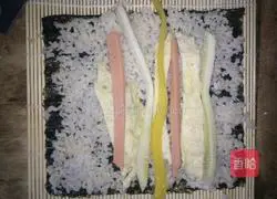 Illustration of how to make sushi 6