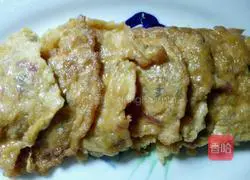 Illustration of how to make mustard egg cake 5