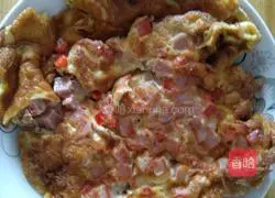 Chili Ham Egg pancake recipe 5