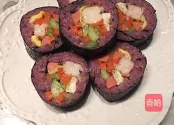 Illustration of how to make prawn sushi 11