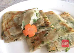 Illustration of how to make nine-layer pepper, chive and scallion cake 16