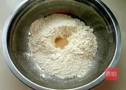 Illustration of how to make dough pancakes 1