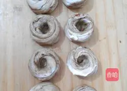 Illustration of how to make sesame cakes 15