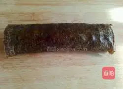 Illustration of how to make sushi rolls 8