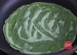 Illustration 6 of how to make spinach burrito