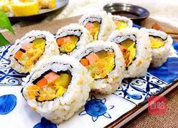 Pork floss and ham sushi Illustration of how to do it 23