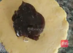 Sweet potato Illustration of how to make bean paste cake 3