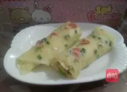 Illustration of how to make egg pancake 9