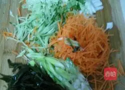 Illustration of how to make pancakes with five vegetables 1