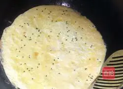 Sesame Egg Pancake Recipe Illustration 7