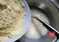 Illustration of how to make corn milk waffles 4