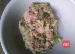 Potatoes Illustration of how to make ham cake 3