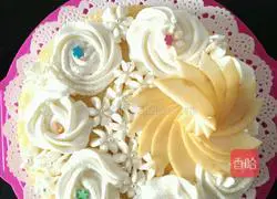 Illustration of how to make cream cake 18