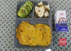 Illustration of how to make carrot and scallion egg pancake 5