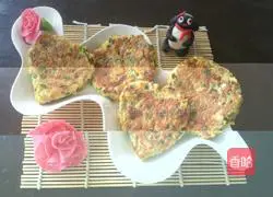 Illustration of how to make tofu and vegetable pancakes 6