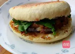 Illustration of how to make sesame seed cakes with meat 12