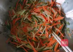 Carrots and cucumbers Illustration of how to make cakes 2