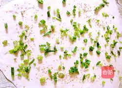 Illustration of how to make scallion pancakes 3