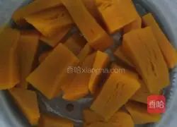 Illustration of how to make steamed pumpkin cake 2