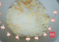 Illustration of how to make golden rice sushi 2