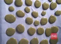 Illustration of making matcha biscuits 4