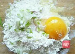 Illustration of how to make egg pancakes 1