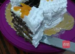 Illustration of making non-defoaming cocoa sponge cake 14