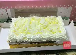 Snowy milk cheese cake 8-inch recipe illustration 17