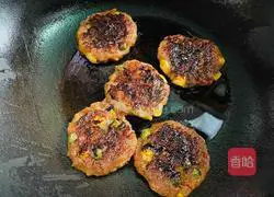 Illustration of how to make barbecue-flavored seasonal vegetable meat patties 8