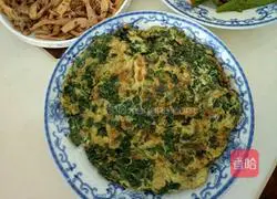 Leeks and eggs Illustration of how to make cakes 6