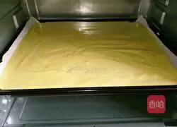 Illustration of how to make matcha cake roll 11