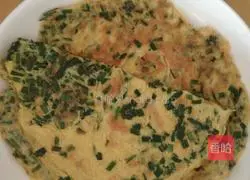 Illustration of how to make chive egg pancake 7