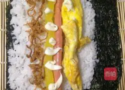 Illustration of how to make tuna sauce sushi 5