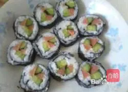 Illustration of how to make original sushi 6