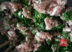 Mushroom meat filling Illustration of how to make cake 5