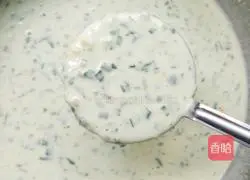 Illustration of how to make chive pancakes 2