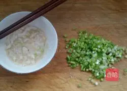 Illustration of how to make butter and green onion pancakes 1