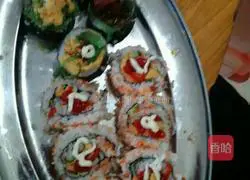 Illustration of how to make sushi 2