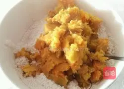 Illustration of how to make pan-fried sweet potato glutinous rice cake 6
