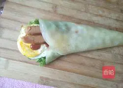 Illustration of making dumpling skin spring cake 11