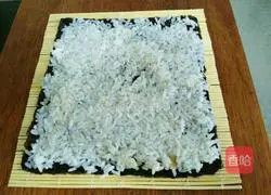 Illustration of how to make sushi rolls 3