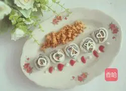 Illustration of how to make inner roll sushi 16