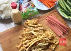 Illustration of how to make sushi 2