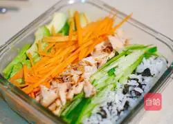 Illustration of how to make sushi rice 7